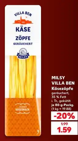 Kaufland DE Milsy Villa Ben Käsezöpfe tilbud