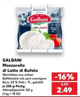 Kaufland DE Galbani Mozzarella di Latte di Bufala tilbud