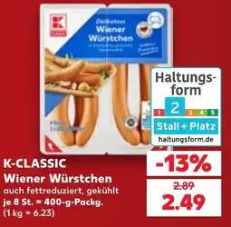 Kaufland DE K-classic wiener würstchen tilbud