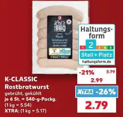Kaufland DE K-classic rostbratwurst tilbud