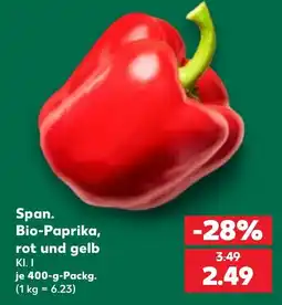 Kaufland DE Span. Bio-Paprika, rot und gelb tilbud