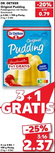 Kaufland DE Dr.Oetker Original Pudding tilbud