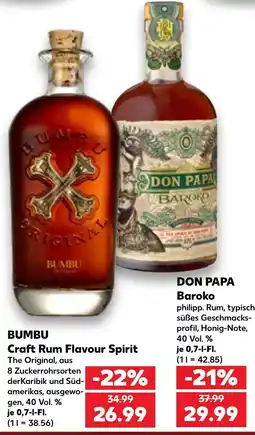 Kaufland DE Bumbu craft rum flavour spirit tilbud