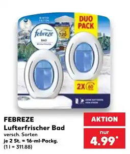 Kaufland DE Febreze Lufterfrischer Bad tilbud