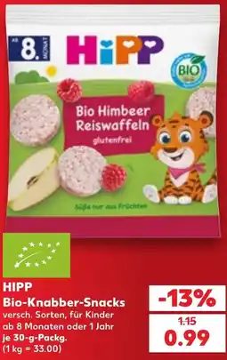 Kaufland DE Hipp Bio-Knabber-Snacks tilbud
