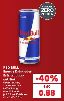 Kaufland DE Red Bull Energy Drink tilbud