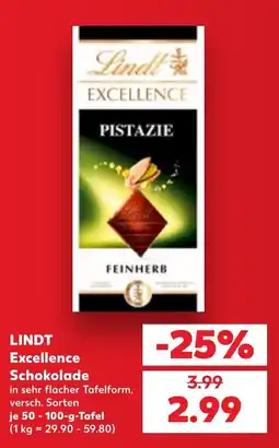 Kaufland DE Lindt Excellence Schokolade tilbud