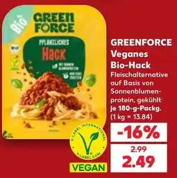 Kaufland DE Greenforce veganes bio-hack tilbud