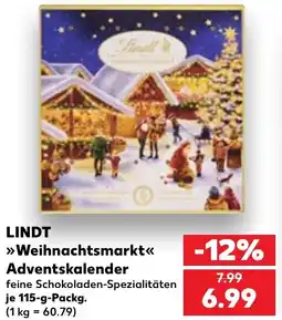 Kaufland DE Lindt Weihnachtsmarkt Adventskalender tilbud