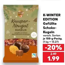 Kaufland DE K-Winter Edition Knusper-Nougat Kugeln tilbud