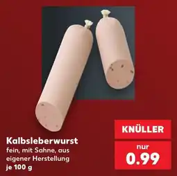 Kaufland DE Knüller Kalbsleberwurst tilbud