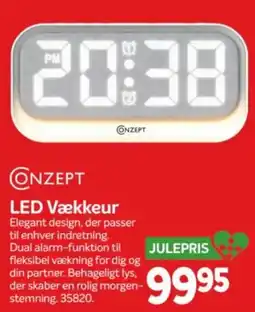 Din Isenkræmmer Conzept Led Vækkeur tilbud