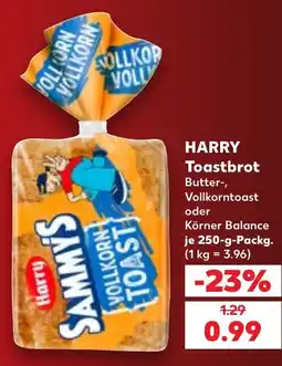Kaufland DE Harry Sammy's Vollkorn Toast tilbud