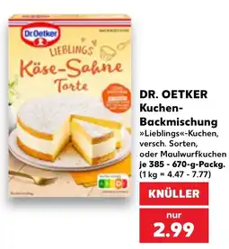 Kaufland DE Dr. Oetker Lieblings Käse-Sahne Torte tilbud