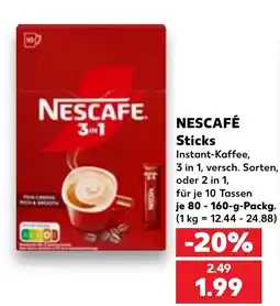 Kaufland DE Nescafe 3 in 1 sticks tilbud