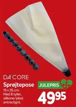 Din Isenkræmmer Da'core Sprøjtepose tilbud