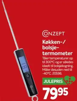 Din Isenkræmmer Conzept køkken-/bolsje-termometer tilbud