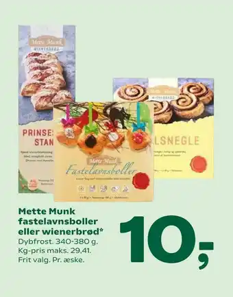 Coop 365 Mette Munk fastelavnsboller eller wienerbrød tilbud