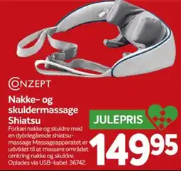 Din Isenkræmmer Conzept nakke- og skuldermassage shiatsu tilbud