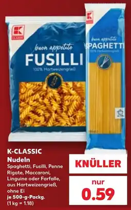 Kaufland DE K-classic Nudeln tilbud