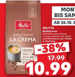 Kaufland DE Melitta BellaCrema La Crema tilbud