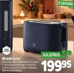 Din Isenkræmmer Obh Nordica Brødrister Morning tilbud