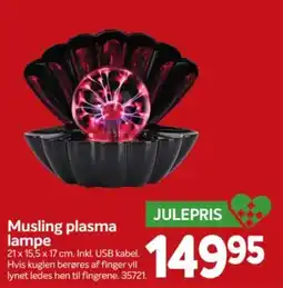Din Isenkræmmer Musling plasma lampe tilbud