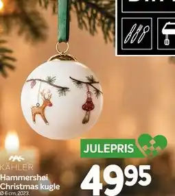 Din Isenkræmmer Hammershøi Christmas kugle tilbud