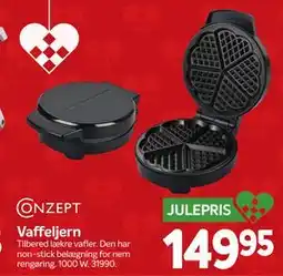 Din Isenkræmmer ONZEPT Vaffeljern tilbud