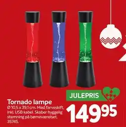 Din Isenkræmmer Tornado lampe tilbud