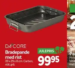 Din Isenkræmmer DA CORE Bradepande med rist tilbud