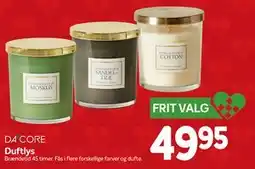 Din Isenkræmmer DA CORE Duftlys tilbud