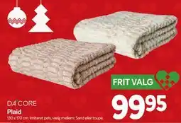 Din Isenkræmmer DA CORE Plaid tilbud