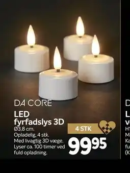 Din Isenkræmmer LED fyrfadslys 3D tilbud