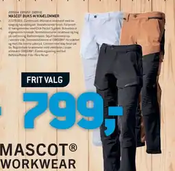 XL-BYG Mascot buks M/knælommer tilbud