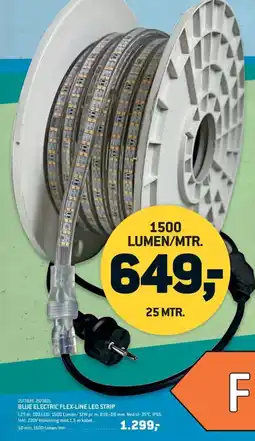 XL-BYG Blue electric flex-line led strip tilbud
