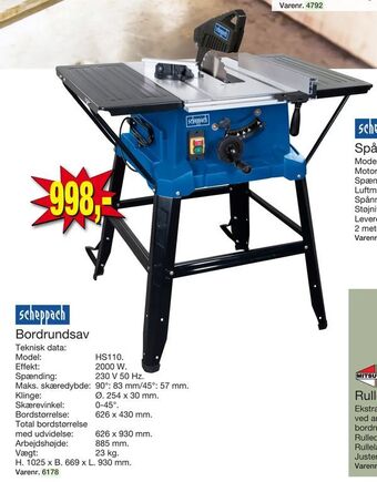 Harald Nyborg Bordrundsav tilbud