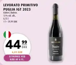 Scandinavian Park Levorato Primitivo tilbud