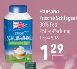 Citti Hansano Frische Schlagsahne tilbud