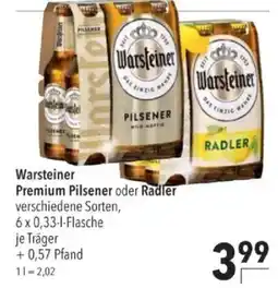 Citti Warsteiner Premium Pilsener oder Radler tilbud