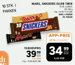 Scandinavian Park Mars Snickers eller Twix tilbud
