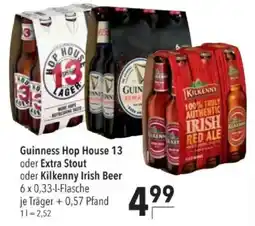 Citti Guinness Hop House 13 oder Extra Stout oder Kilkenny Irish Beer tilbud