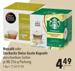 Citti Nescafé oder Starbucks Dolce Gusto Kapseln tilbud