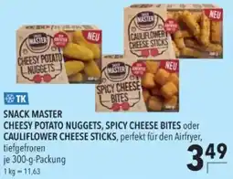 Citti Snack Master cheesy potato nuggets, spicy cheese bites or cauliflower cheese sticks tilbud