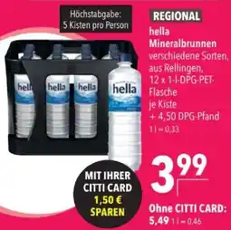 Citti hella mineralbrunnen tilbud