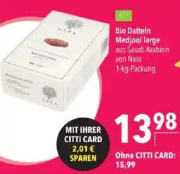 Citti Nara Bio Datteln Medjool large tilbud