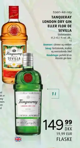 Scandinavian Park Tanqueray London Dry Gin tilbud