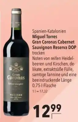 Citti Miguel Torres Gran Coronas Cabernet Sauvignon Reserva DOP tilbud