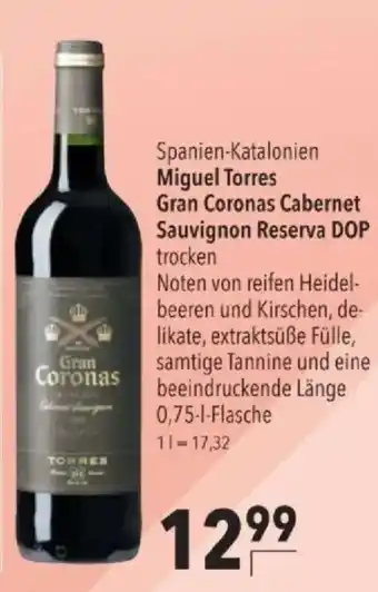 Miguel Torres Gran Coronas Cabernet Sauvignon Reserva DOP