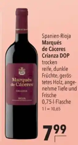 Citti Marqués de Cáceres Crianza DOP tilbud